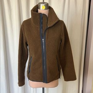 Patagonia Brown Sherpa fleece Jacket Women’s S full zip